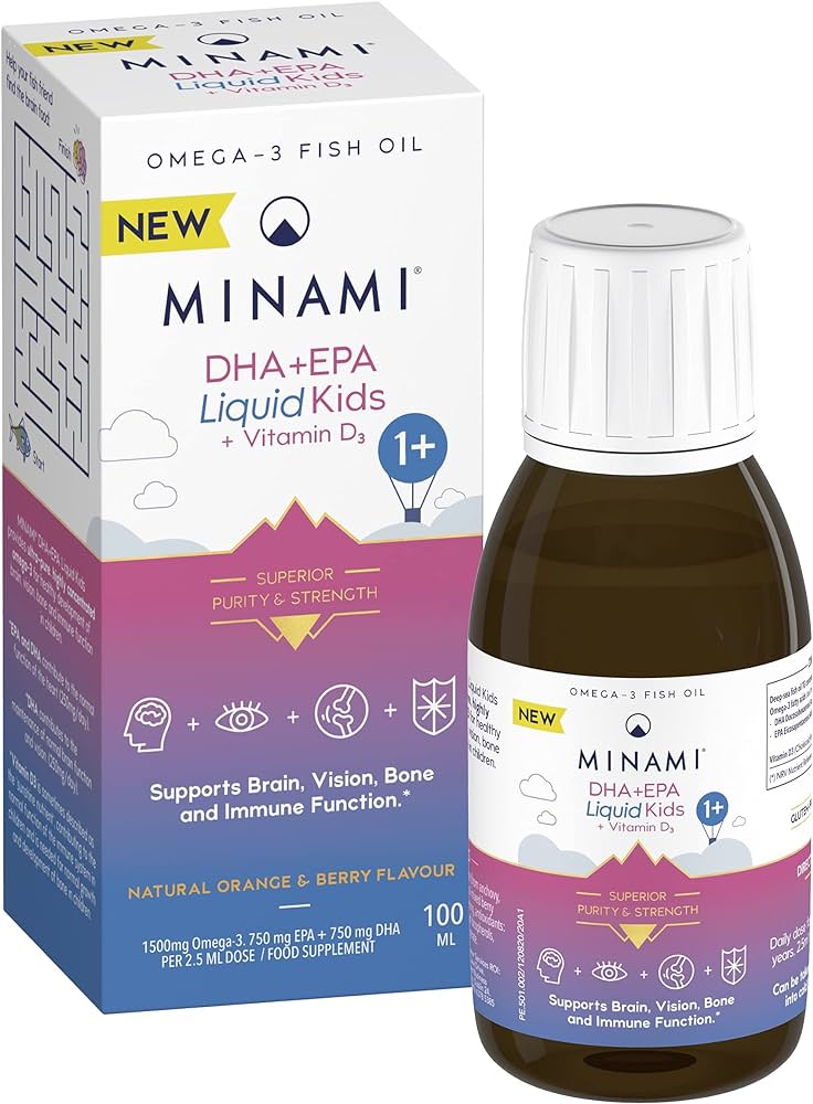 Minami DHA + EPA Liquid Kids + Vitamin D 100ml