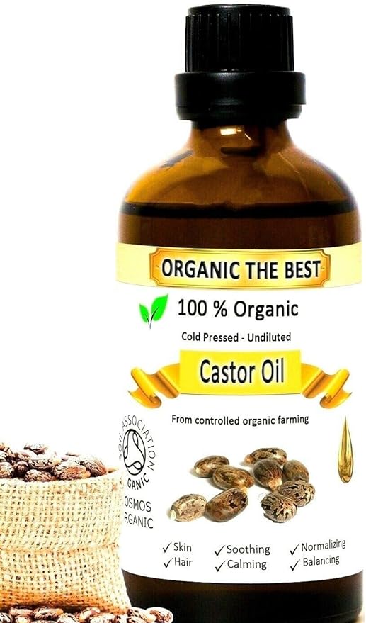 Organic The Best Castor Oil Organic Cold Pressed Undiluted 100ml