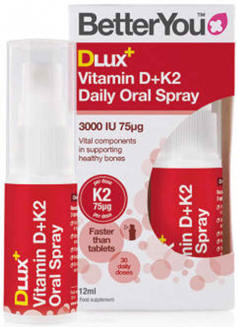 Betteryou Dlux Plus Vitamin D + K2 Oral Spray 12ml