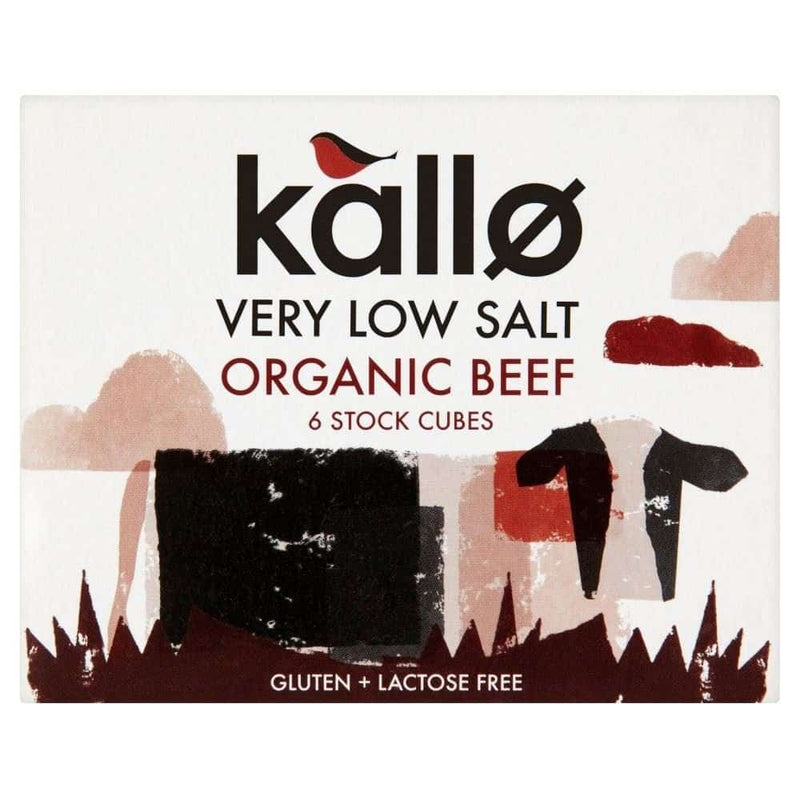 Kallo Very Low Salt Beef Stock Cubes 6x8g
