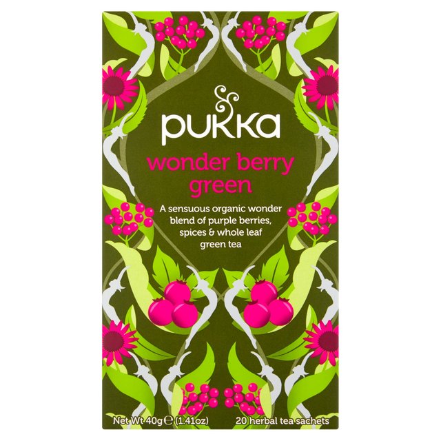 Pukka Wonder Berry Green Tea 40g