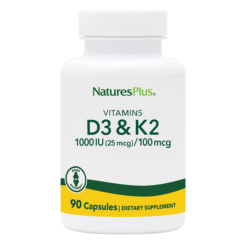 Natures Plus Vitamin D3 2500iu & K2 90 tablets