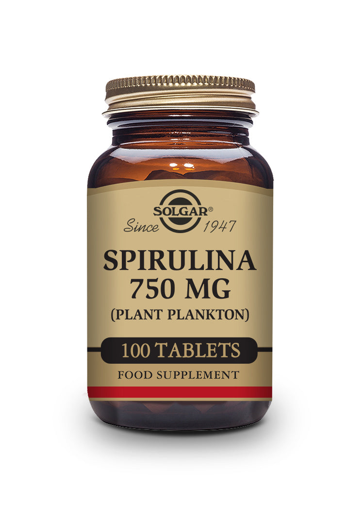 Solgar Spirulina 750mg 100 tablets