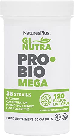 Natures Plus, GI Natural Probiotic Mega, 120 Billion CFU, 30 Capsules