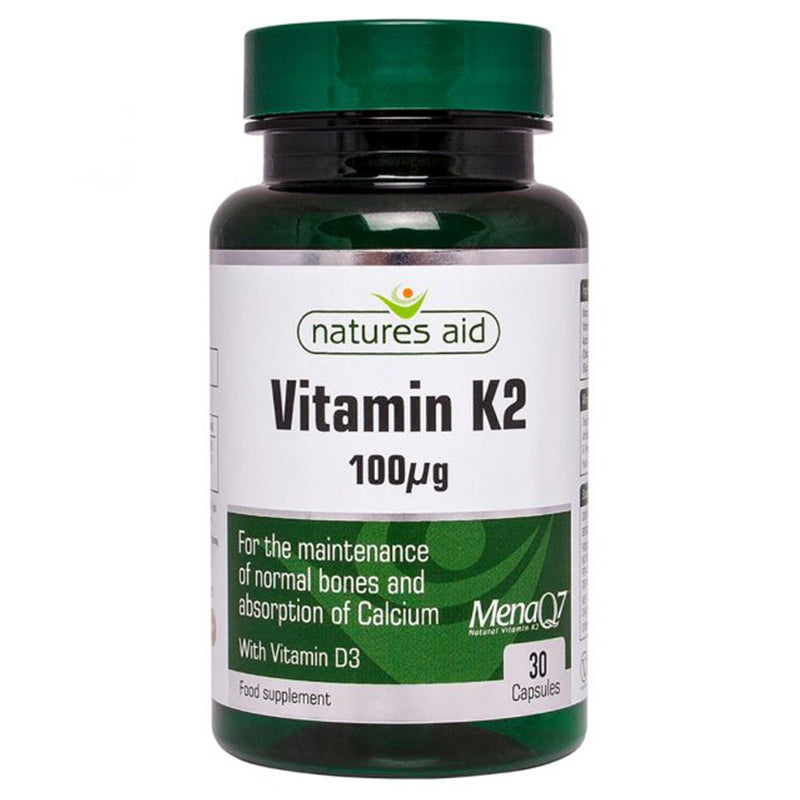 Natures Aid Vitamin K2 100ug 30 Capsules