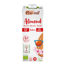 Ecomil Organic Almond Drink Sugar Free 1L