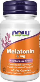 NOW Melatonin 5 mg Sustained Release Tablets