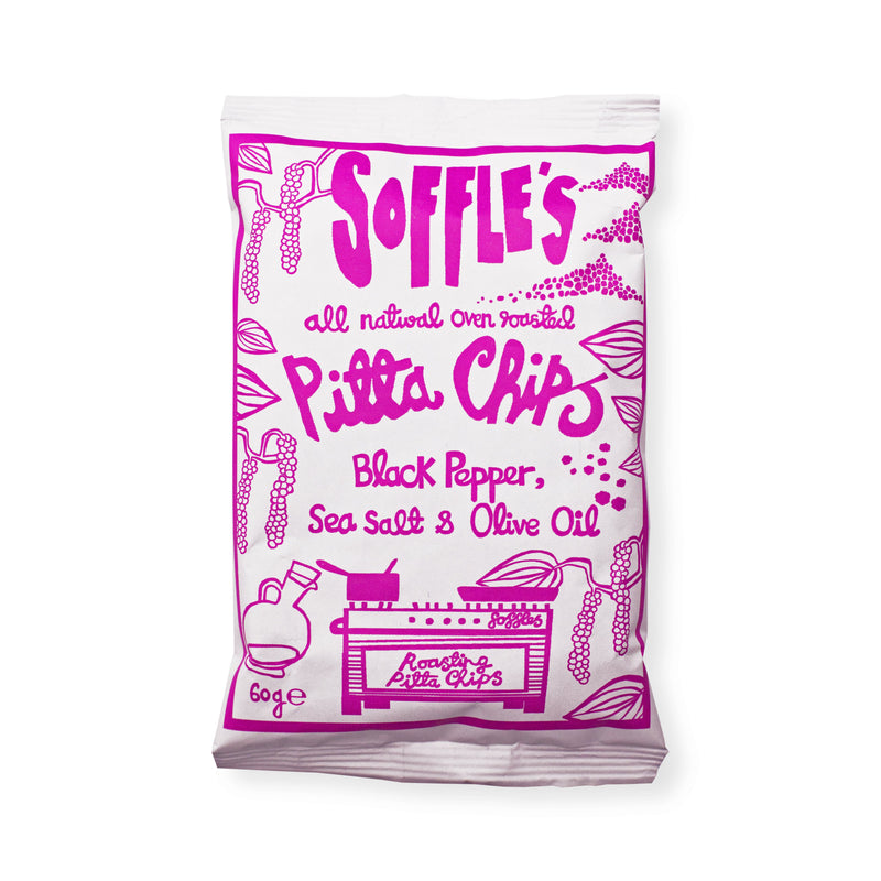 Soffle's Pitta Chips Black Pepper Pitta Chips 60g