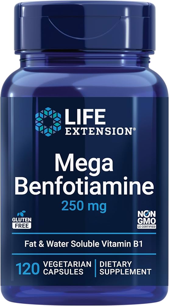 Life Extension Mega Benfotiamine 250 mg 120 vegetarian capsules