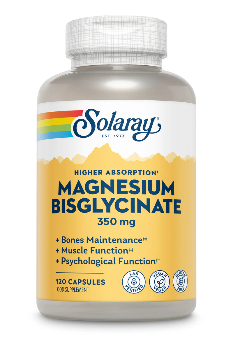 Solaray Magnesium Bisglycinate 350mg 120 Capsules