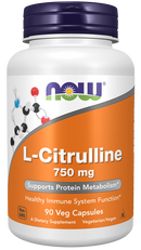 NOW L-Citruline 750mg 90 Capsules