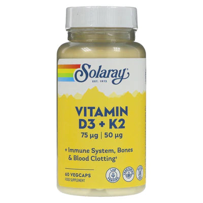 Solaray Vitamin D3 & K2 60VegeCaps