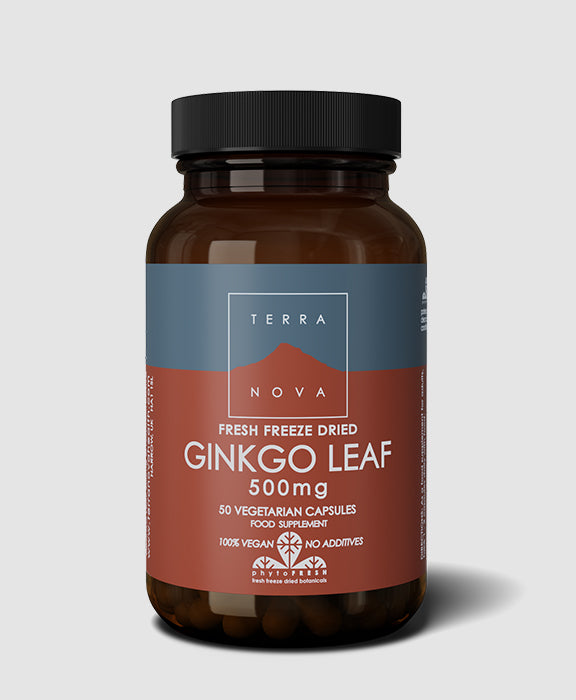 Terranova Gingko Leaf 500mg 50 capsules