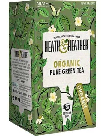 Heath & Heather Organic Pure Green Tea 20 Bags