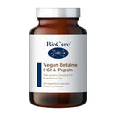 BioCare Vegan Betaine HCL & Pepsin 90 Capsules