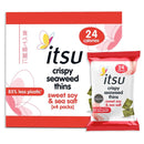 Itsu Crispy Soy & Sea Salt Seaweed Thins Multipack 4x5g New Trayless