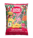 Human Nature Hot jalapeno and Lime Flavour Lentil Snacks 50g