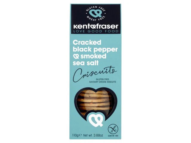 Kent & Fraser Gluten-Free Cracked Black Pepper & Sea Salt 110g
