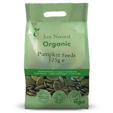 Just Natural Organic Pumpkin Seeds 125g