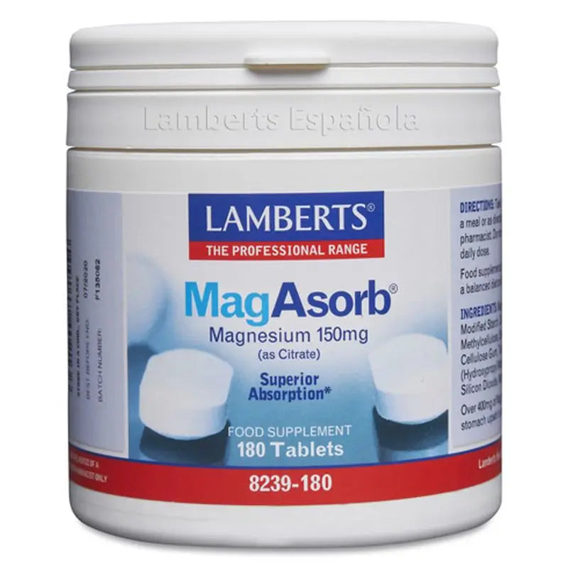 Lamberts MagAbsorb Magnesium Citrate 150mg 180 tablets