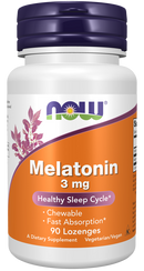 NOW Melatonin 3mg 90 Lozenges