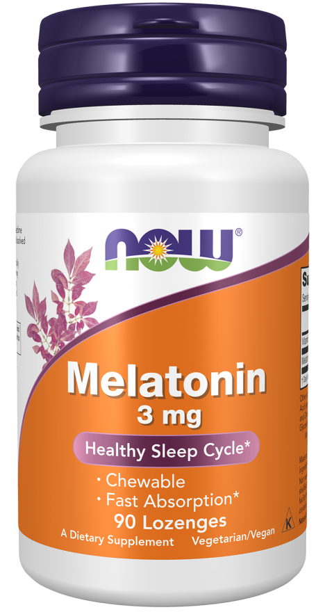 NOW Melatonin 3mg 90 Lozenges
