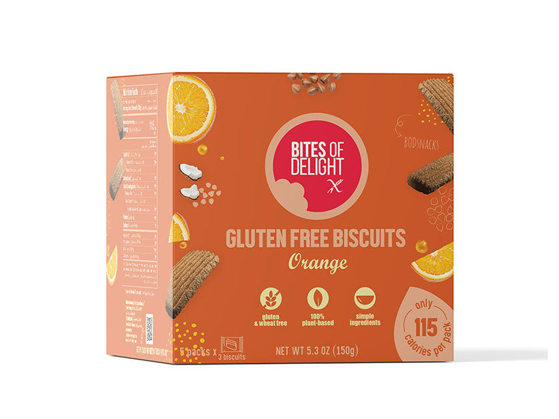 Bites Of Delight Gluten Free  Biscuits Orange 150g