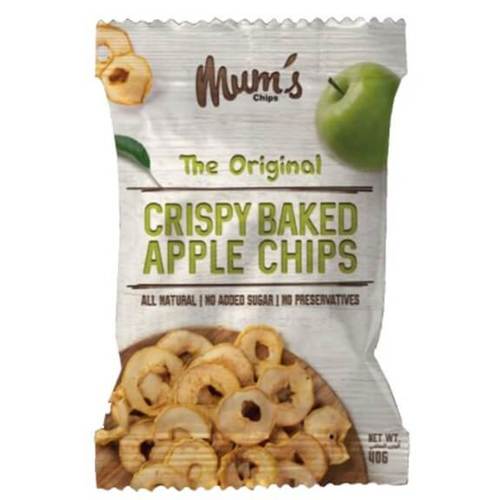 Mum's Chips Crispy Baked Apple Chips The Original Green  40g