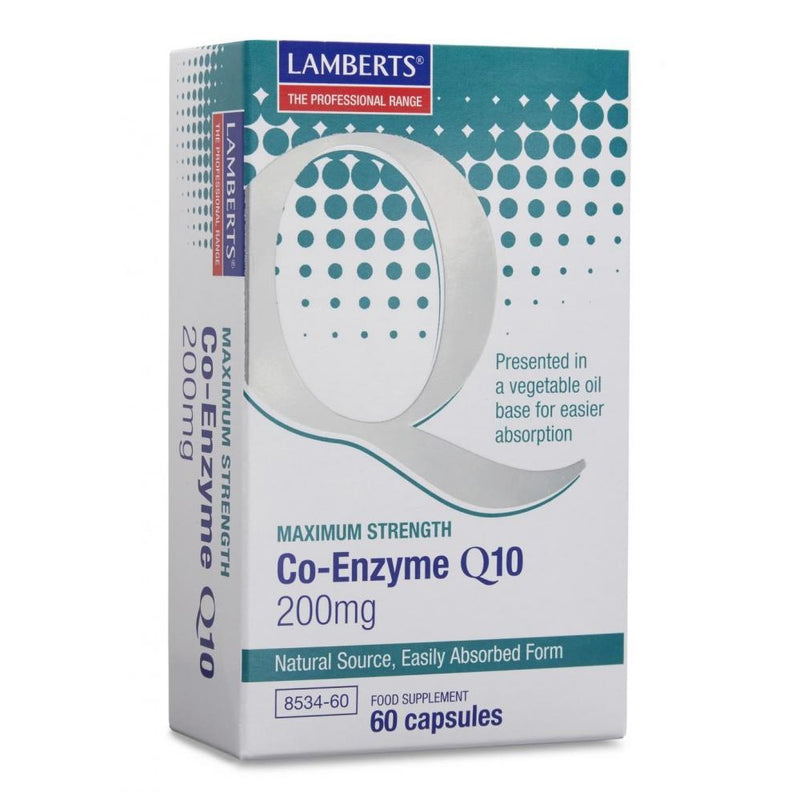 Lamberts Maximum Strength Co-Enzyme Q10 200mg 60 Capsules