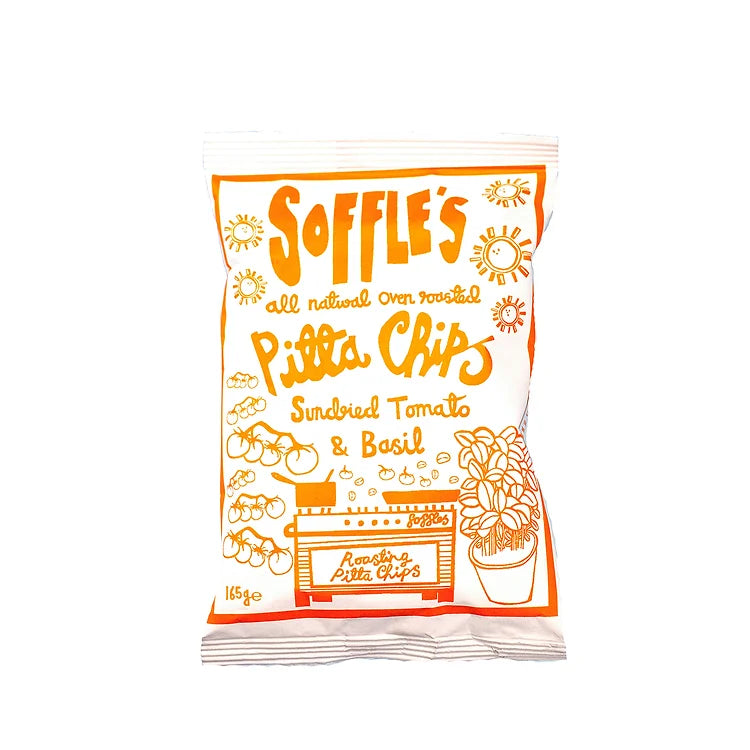 Soffles Pitta Chips Sundried Tomato & Basil 165g