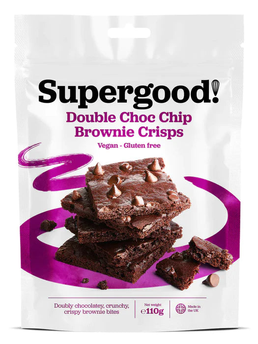 Supergood Double Choc Chip Brownie Crisps 110g