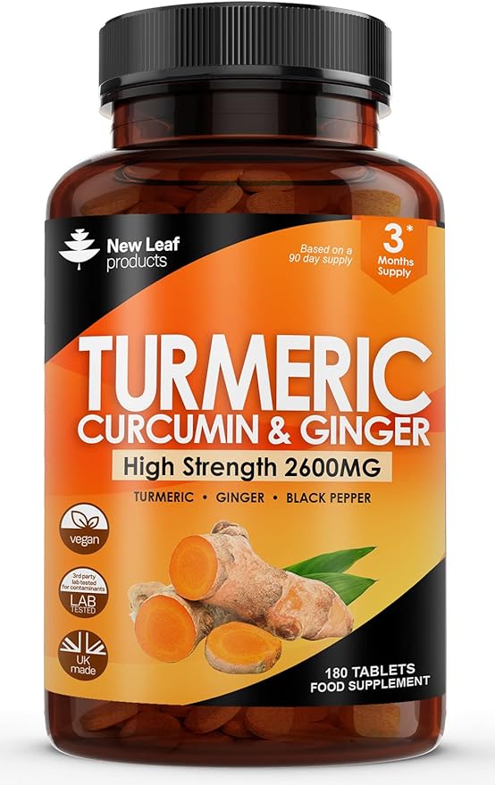 New Leaf Products Turmeric, Ginger & Black Pepper 2600mg