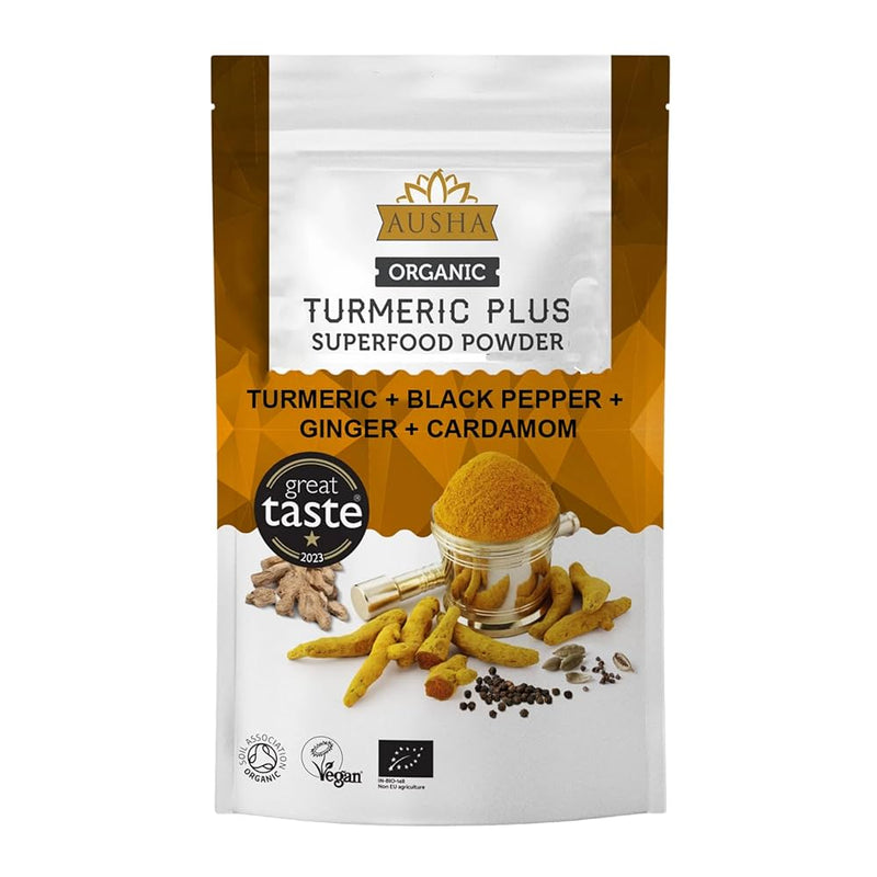 Ausha Turmeric Plus , Ginger, Black Pepper Superfood Powder 250g