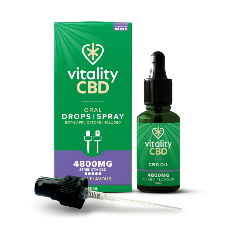 Vitality CBD Oral Drops  2400mg Berry Sprays 30ml