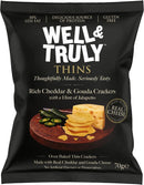 Well and Truly Well & Truly Cheezy Thins with Jalapeno 70g