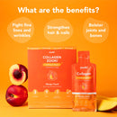 Zooki Super Strength Marine Collagen 11,000mg Mango Peach Flavour 18.5ml 14 Sachets