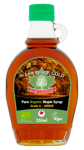 St Lawrence Gold 100% Pure Canadian Organic Maple Syrup Amber 250ml