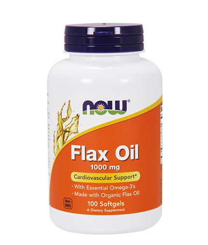 NOW Flax Oil 1000mg 100 softgels