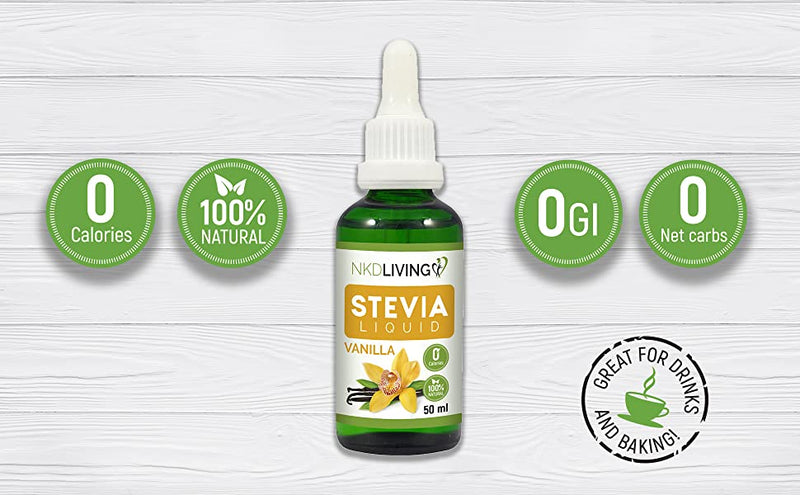 NKD Living Stevia Liquid Vanilla 50ml