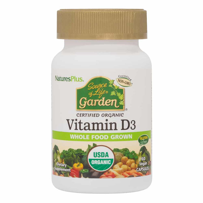 Natures Plus Source of Life Garden Vitamin D3 5000IU 60capsules