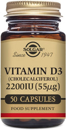 Solgar Vitamin D3 2200IU 50 capsules