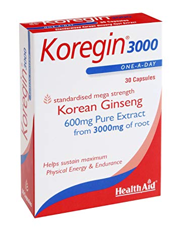 HealthAid Koregin 3000 (Korean Ginseng) 30 Capsules