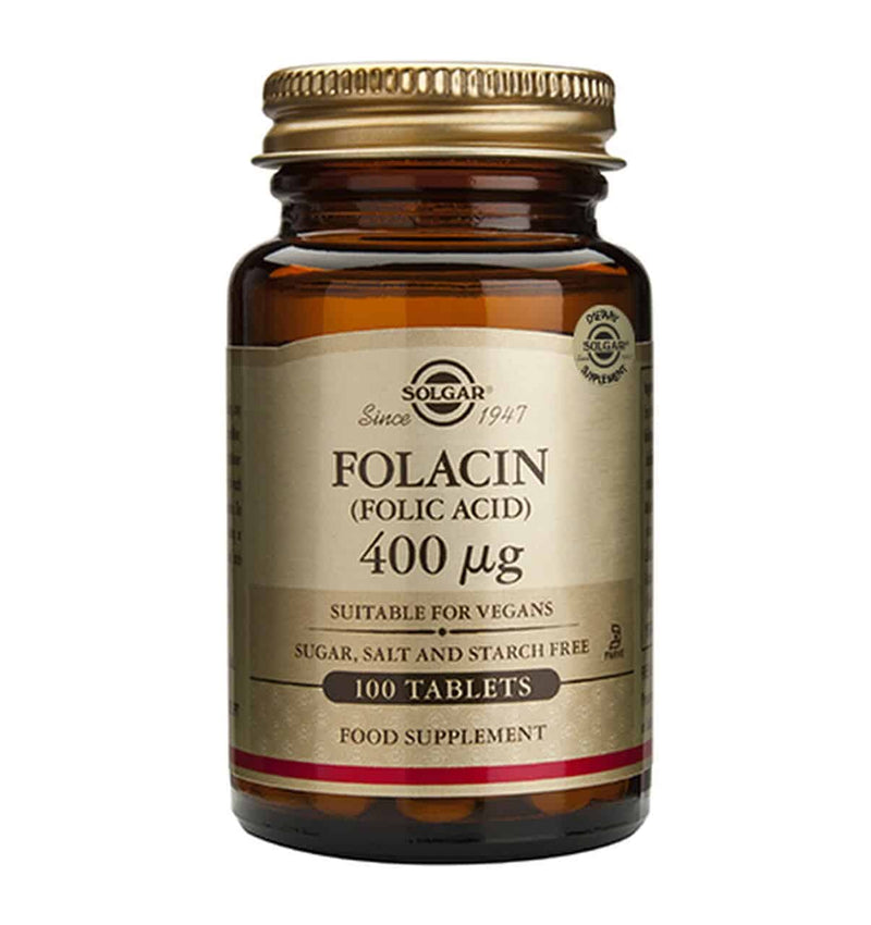 Solgar Folacin (Folic Acid) 400 mcg 100Tablets