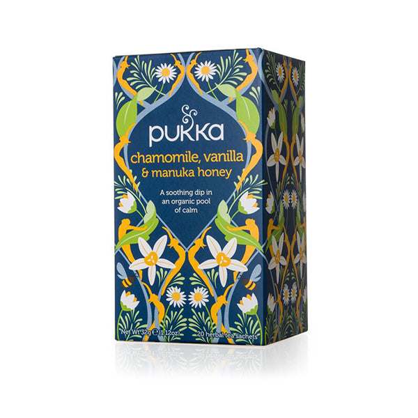 Pukka Chamomile Vanilla and Manuka Honey Tea 32g