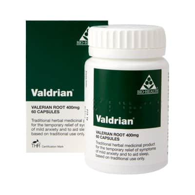 Bio Health Valerian Root 400mg 60 capsules
