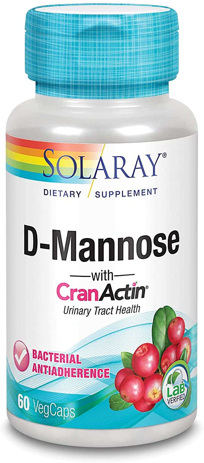 Solaray D-Mannose with CranActin and Vitamin C 60capsules