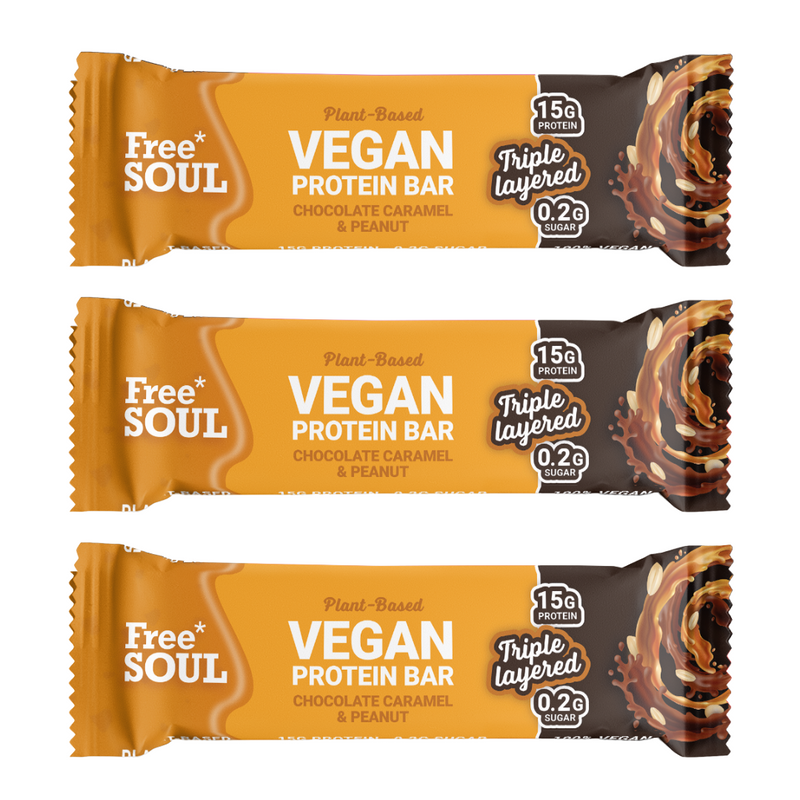 Free Soul Chocolate Caramel & Peanut Protein Bar 50g