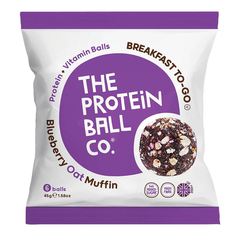 The Protein Ball Co Vegan Protein Balls - Blueberry Oat Muffin 45g