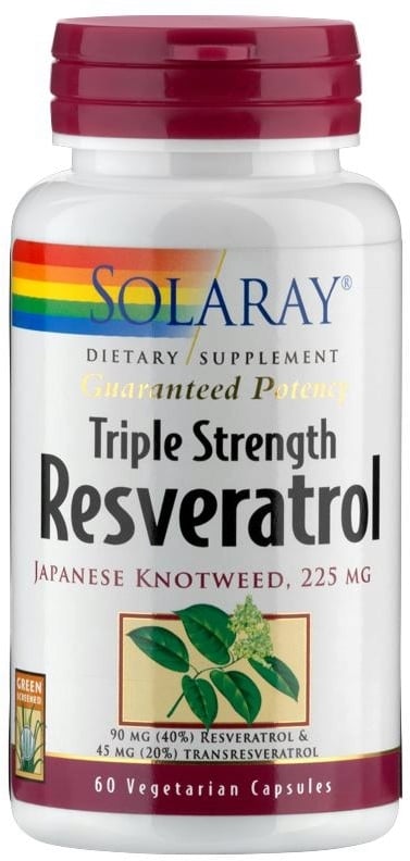 Solaray Resveratrol Triple Strength 60 capsules